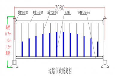 道路中央隔離市政護(hù)欄